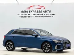 2021 Audi A3 Sportback 35 TFSI Sport, синий — фото 3