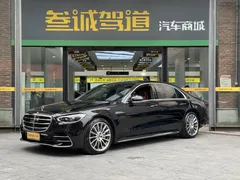 2021 Mercedes-Benz S-Class S 500 L 4MATIC, чёрный — фото 1