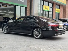 2021 Mercedes-Benz S-Class S 500 L 4MATIC, чёрный — фото 6
