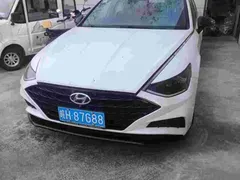 2020 Hyundai Sonata 380TGDi AT TOP Flagship, белый — фото 1