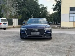 2021 Audi A7 45 TFSI, синий — фото 6