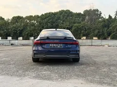 2021 Audi A7 45 TFSI, синий — фото 12