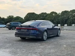 2021 Audi A7 45 TFSI, синий — фото 14