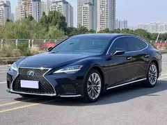 2021 Lexus LS 500h Excellence, синий — фото 1
