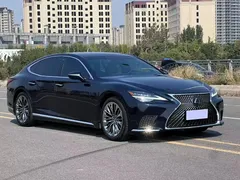 2021 Lexus LS 500h Excellence, синий — фото 3