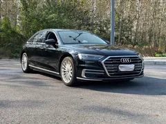 2021 Audi A8L 50 TFSI quattro Comfort, чёрный — фото 3