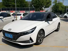 2022 Hyundai Elantra 1.5L CVT LUX Premium, белый — фото 1