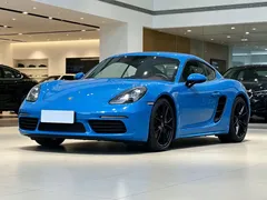 2020 Porsche 718 Cayman 2.0T, синий — фото 1