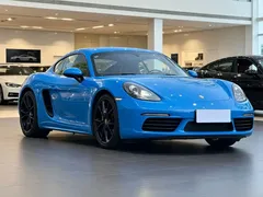 2020 Porsche 718 Cayman 2.0T, синий — фото 3