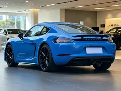2020 Porsche 718 Cayman 2.0T, синий — фото 7