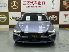 2023 Hyundai Elantra 1.5L CVT LUX Premium, синий — фото 2