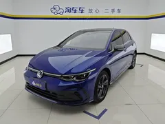 2021 Volkswagen Golf 280TSI DSG R-Line, синий — фото 1