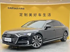 2021 Audi A8L 55 TFSI quattro Premium, чёрный — фото 1