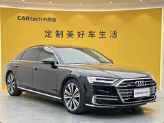 2021 Audi A8L 55 TFSI quattro Premium, чёрный — фото 2