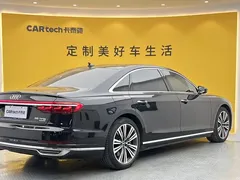 2021 Audi A8L 55 TFSI quattro Premium, чёрный — фото 4