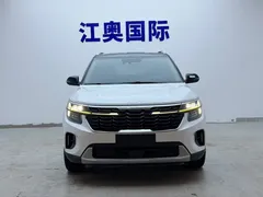 2023 Kia Seltos 1.5L CVT Luxury, белый — фото 2