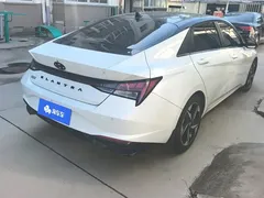 2021 Hyundai Elantra 1.5L CVT LUX Premium, белый — фото 3
