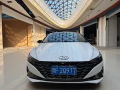 2022 Hyundai Elantra 1.5L CVT LUX Premium, белый — фото 2