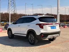 2023 Kia Seltos 1.5L CVT Luxury, белый — фото 4