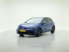 2021 Volkswagen Golf 280TSI DSG R-Line, синий — фото 1