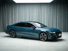 2022 Audi A7L 55 TFSI quattro S-line Edition One, зелёный — фото 3