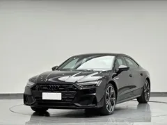 2024 Audi A7L 45TFSI quattro S-line Black Package, чёрный — фото 1