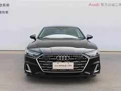 2022 Audi A7L 45 TFSI S-line, чёрный — фото 2