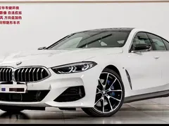 2019 BMW 8 Series 840i 4-door Coupe M Sport Package, белый — фото 1