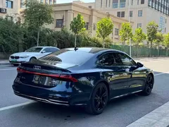 2022 Audi A7L 45 TFSI S-line, синий — фото 6