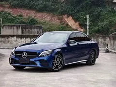 2021 Mercedes-Benz C-Class C 260 L Sport, синий — фото 1