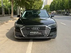 2021 Audi A8L 50 TFSI quattro Comfort, чёрный — фото 2