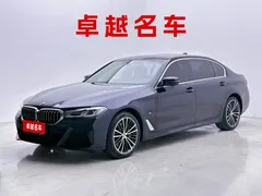 2021 BMW 5 Series 530Li Leading M Sport Package, синий — фото 1