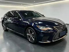 2021 Lexus LS 500h Excellence, синий — фото 2