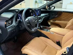 2021 Lexus LS 500h Excellence, синий — фото 4