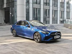 2023 Mercedes-Benz C-Class C 350 eL PHEV, синий — фото 3
