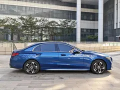 2023 Mercedes-Benz C-Class C 350 eL PHEV, синий — фото 9