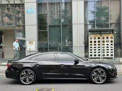 2023 Audi A7L 45 TFSI quattro S-line, чёрный — фото 3