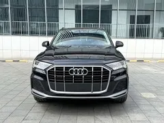 2021 Audi Q7 55 TFSI quattro S line Sport, чёрный — фото 2