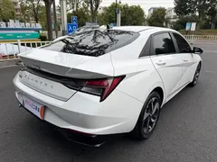 2023 Hyundai Elantra 1.5L CVT LUX Premium, белый — фото 11