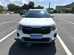 2023 Kia Seltos 1.5L CVT Premium, белый — фото 2