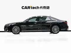 2023 Audi A8L 50 TFSI quattro Select, чёрный — фото 7