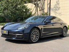 2019 Porsche Panamera 4 Long Wheelbase 2.9T, синий — фото 1