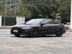 2021 Audi A7 45 TFSI, чёрный — фото 1