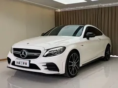 2019 Mercedes-Benz C-Class AMG C 43 4MATIC Coupe, белый — фото 1
