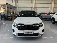 2023 Kia Seltos 1.5L CVT Luxury, белый — фото 2