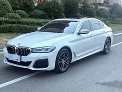 2021 BMW 5 Series 525Li M Sport Package, белый — фото 1