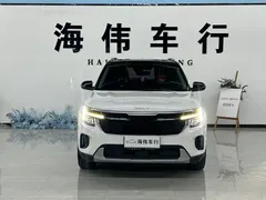 2023 Kia Seltos 1.5L CVT Luxury, белый — фото 2