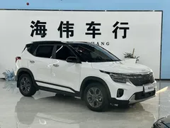 2023 Kia Seltos 1.5L CVT Luxury, белый — фото 3