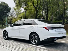 2022 Hyundai Elantra 1.5L CVT LUX Premium, белый — фото 13