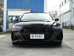 2022 Audi A7L 45 TFSI quattro S-line, чёрный — фото 2